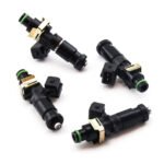 Juego de inyectores Deatschwerks de 1200 cc para Mitsubishi Eclipse (DSM) 4G63T 95-99 y EVO 8/9 4G63T 03-06.