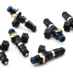Juego de inyectores Deatschwerks de 1200 cc para Toyota Supra TT 93-98. Para conversión a alimentación superior, junta tórica de 14 mm.