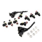 Juego de inyectores Deatschwerks EV14 de 1500 cc para Chevrolet Silverado 1500 y GMC Sierra 1500 2000-13, gasolina V8 4.8L/5.3L/6.0L/6.2L (excepto Flex Fuel).