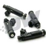 Kit de 4 inyectores de combustible DeatschWerks de 1000 cc/min, con conectores para Lotus Elise 96-10, Exige 00-10, Toyota Celica 00-05, MR2 99-07, Scion TC/XA/B 04-10.