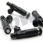 Kit de 4 inyectores de combustible DeatschWerks de 1300 cc/min, para Subaru Impreza WRX 02-14, Legacy GT 07-12 y STI 07-15 (alimentación superior).