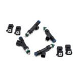 Juego de inyectores Deatschwerks de 440 cc para Chevrolet Cruze RS 1.4L Turbo 2011-15, Chevrolet Sonic RS 1.4L Turbo 2013-17, Holden Barina RS 1.4L Turbo 2013-16 y Jeep Wrangler 2.5L L4 1997-2002.