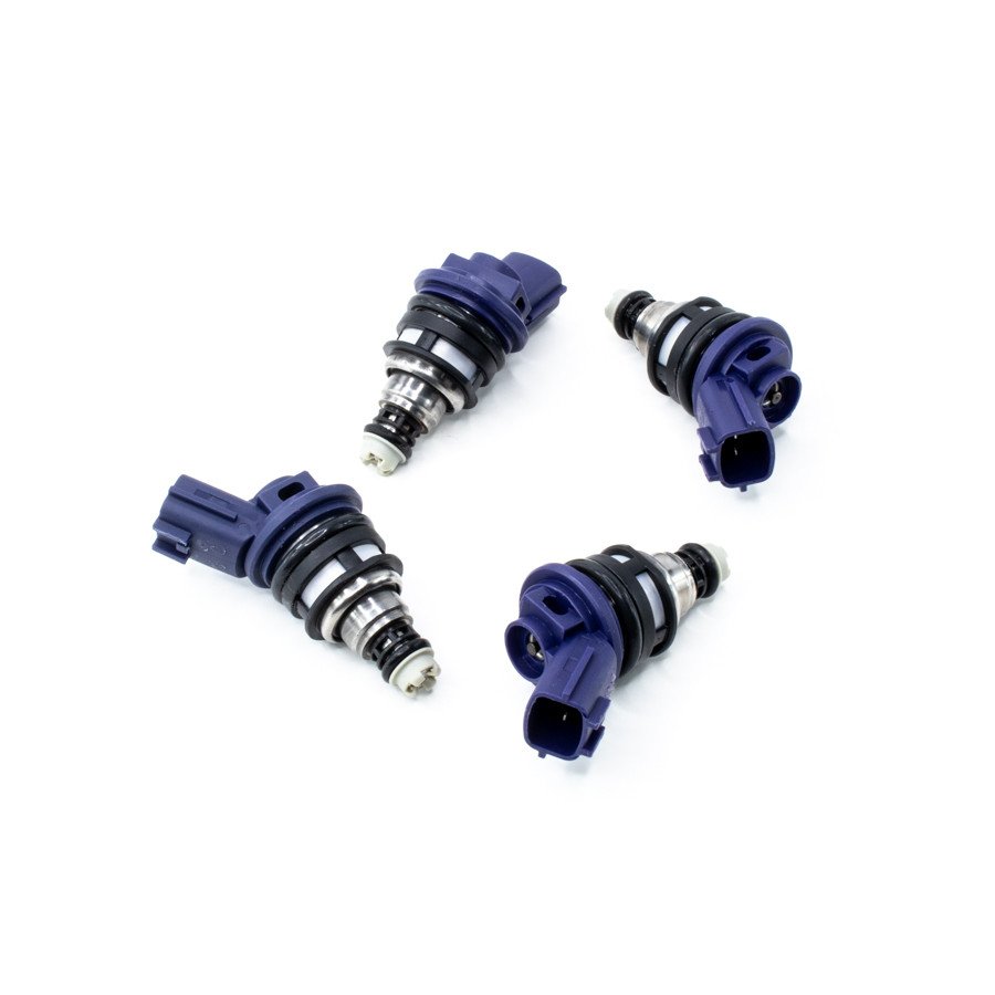 deatschwerks-zestaw-4-wtryskiwaczy-paliwa-740cc-min-side-feed-nissan-silvia-200sx-s14-s15-sr20det_2 Juego de inyectores Deatschwerks de 740 cc para Nissan G20/SR20/240sx SR20DET/KA24DE 91-98 - Imagen 1