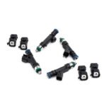 Juego de inyectores Deatschwerks de 900 cc para Chevrolet Cruze RS 1.4L Turbo 2011-15, Chevrolet Sonic RS 1.4L Turbo 2013-17, Holden Barina RS 1.4L Turbo 2013-16 y Jeep Wrangler 2.5L L4 1997-2002.