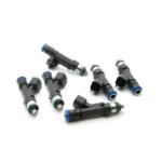 Juego de inyectores Deatschwerks de 35 lb/h para Ford Mustang V6 3.8L / 4.0 99-04, Jeep Wrangler 4.0L L6 99-06, Wrangler 3.8L V6 07-11.