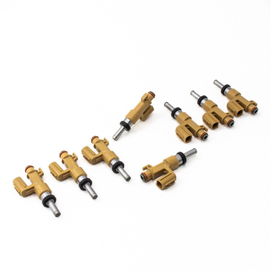 deatschwerks-zestaw-8-wtryskiwaczy-paliwa-650cc-min-toyota-tundra-sequia-land-cruiser-2007-15 Juego de inyectores Deatschwerks de 650 cc para Toyota Tundra, Sequoia y Land Cruiser (2007-2015). - Imagen 1