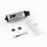 Bomba de combustible DeatschWerks DW200 de 255 l/h para Genesis Coupe 2009-12 (2.0T y 3.8V6), Genesis 2009-14 (3.8V6, 4.6 y 5.0) y Kia Forte 10-15.