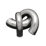 Codo de aluminio de 180° (45 mm, 30 cm) - Imagen 2