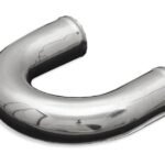 Codo de aluminio de 180° (80 mm, 60 cm)