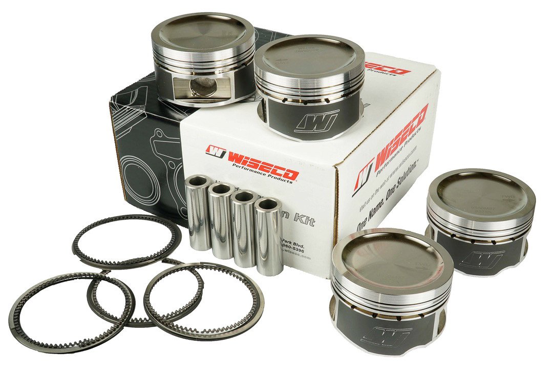 Kit de pistones forjados Wiseco de 4 cilindros para Honda Integra / Civic Type R K20 02-06. Diámetro del cilindro: 3.405 (86.50 mm). Tamaño: +0.5 mm. Relación de compresión: 8.88. - Imagen 2