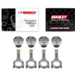 Forged pistons Wiseco + rods Manley for Mazda Miata B6 1.6l Turbo 16V 79.50mm CR 8.74