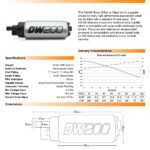 Bomba de combustible DeatschWerks DW200 de 255 l/h para Nissan 240sx/Silvia 1994-2002 S14 y S15