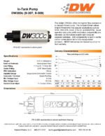 Kit de instalación de bomba de combustible DeatschWerks DW300C para Honda Civic Type-R 2017-20 y Honda Accord 2018-20.