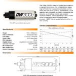 Bomba de combustible DeatschWerks DW300C 340 l/h para Subaru GTO 04-06 Legacy GT 05-09 WRX 08-18 Sti 08-18