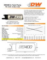 Bomba de combustible DeatschWerks de 415 l/h para Nissan S13/S14/S15 98-11 Patrol 97-07 Subaru Forester 93-04 WRX/STI 90-00 Legacy GT 94-05 Mazda Miata/MX-5 90-99 FWD DSM - Imagen 2