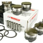 Pistones de motor Wiseco, Mitsubishi DSM 4G63 de 7 pernos 93-01 / Lancer Evolution EVO 4 5 6 7 8 9 / 1400HD Stroker (86,25 mm) Tamaño +1,25 mm Relación de compresión 8,7