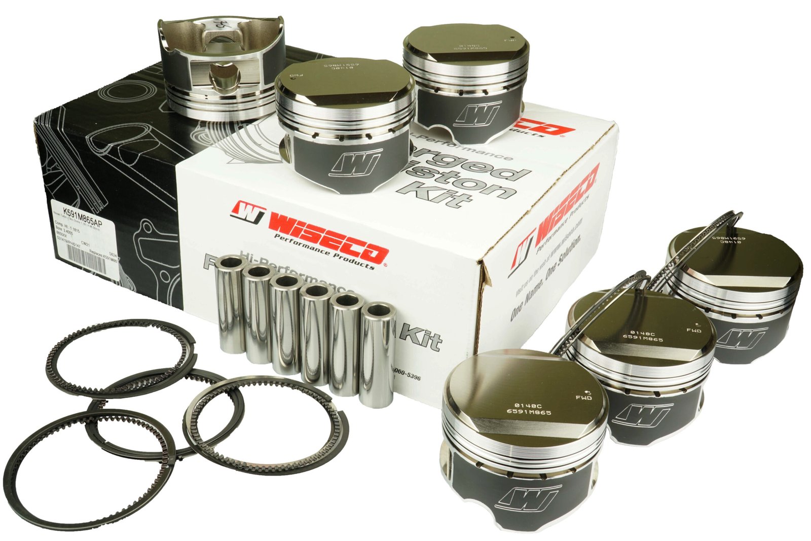 tloki-silnika-wiseco-mitsubishi-dsm-4g63-7-bolt-lancer-evolution-evo-4-5-6-7-8-9-1400hd-stroker-85-00mm-size-std-compression-ratio-8-5 Engine pistons Wiseco, Mitsubishi DSM 4G63 7-bolt / Lancer Evolution EVO 4 5 6 7 8 9 / 1400HD Stroker (85.00mm) Size STD Compression Ratio 8.5 - Imagen 1