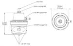 Regulador de presión de combustible Turbosmart TS-0404-1015 FPR 1/8 NPT Kompact Sleeper - Imagen 6