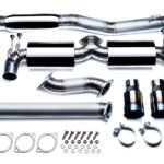 Titanium exhaust system Mitsubishi Lancer Evo X Catback Vogler Racing
