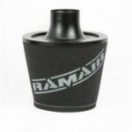 Filtro cónico grande de aluminio negro con cuello universal Ramair JS-070-BK-KIT de 70 mm - Imagen 2