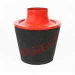 Filtro cónico universal de aluminio negro de gran tamaño Ramair JS-090-RD de 89 mm - Imagen 3