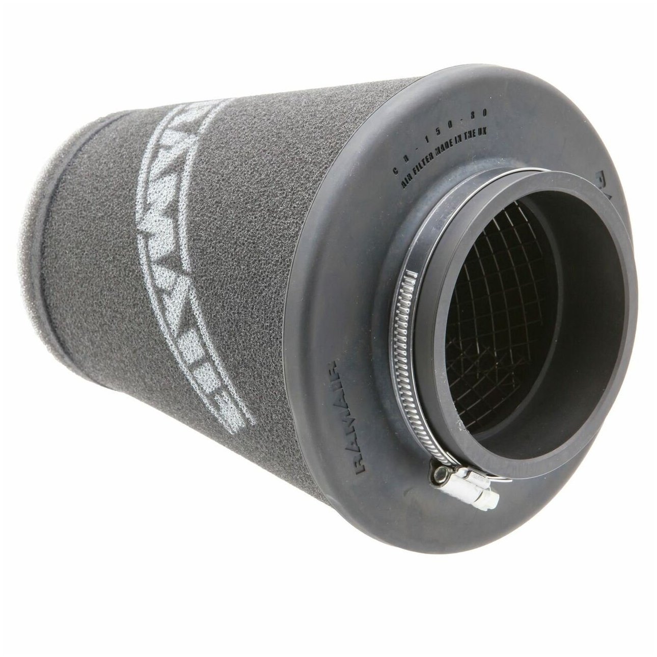uniwersalny-stozkowy-filtr-powietrza-ramair-cc-296-80-sr-80mm_3 Filtro de aire cónico universal con base de polímero Ramair CC-296-80 de 80 mm - Imagen 1