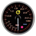 Nuevo indicador de presión de turbo para Auto Gauge de 60 mm, color ámbar