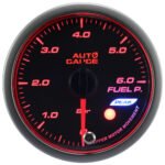Nuevo indicador de presión de combustible para automóvil con motor paso a paso, serie Peak, 52 mm, color ámbar.