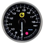 Nuevo indicador de voltaje para automóvil de 52 mm, color ámbar.
