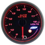 Nuevo indicador de voltaje para motor paso a paso de la serie Peak de 52 mm, color ámbar.