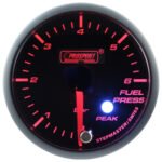 Motor paso a paso Prosport para indicador de presión de combustible, serie Peak, 52 mm, color verde.
