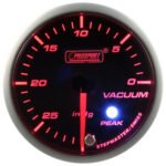 Indicador de vacío Prosport, motor paso a paso, serie Peak, color verde.