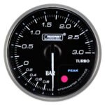 Indicador de presión de turbo Prosport Premium de 52 mm, color ámbar.