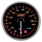 Indicador de voltaje Prosport Premium de 52 mm, color ámbar. - Imagen 2