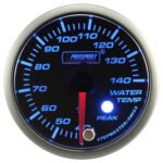 Indicador de presión de aceite Prosport para motor paso a paso, serie Peak, 52 mm, color ámbar.