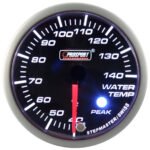 Indicador de temperatura del agua Prosport, motor paso a paso, serie Peak, 52 mm, azul - Imagen 2