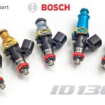 Kit de 2 inyectores de combustible Injector Dynamics 1300cc/min, Mazda RX-7 79-86 / RX-7 (incl. Turbo II) 87-92 / RX-7 93-95 60mm / 11mm (azul)