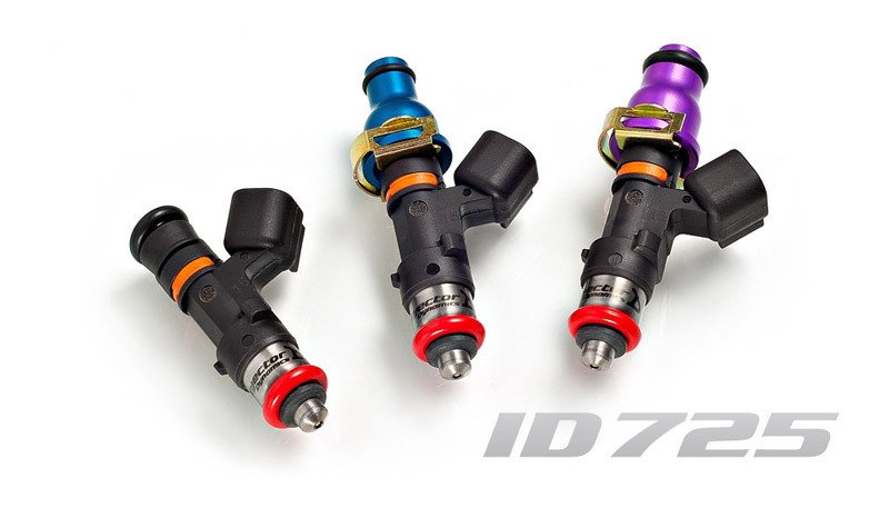 zestaw-8-wtryskiwaczy-paliwa-injector-dynamics-725cc-min-lexus-sc400-v8-1uz-fe-60mm-11mm-blue Kit de 8 inyectores de combustible Injector Dynamics 725 cc/min, Lexus SC400 V8 1UZ-FE 60 mm / 11 mm (azul) - Imagen 1