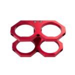 Soporte de montaje para bomba de combustible doble JRspec de 60 mm, tipo 2, rojo - Imagen 4
