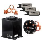 Depósito de compensación DeatschWerks de 5,5 L con 3 bombas de combustible DW400