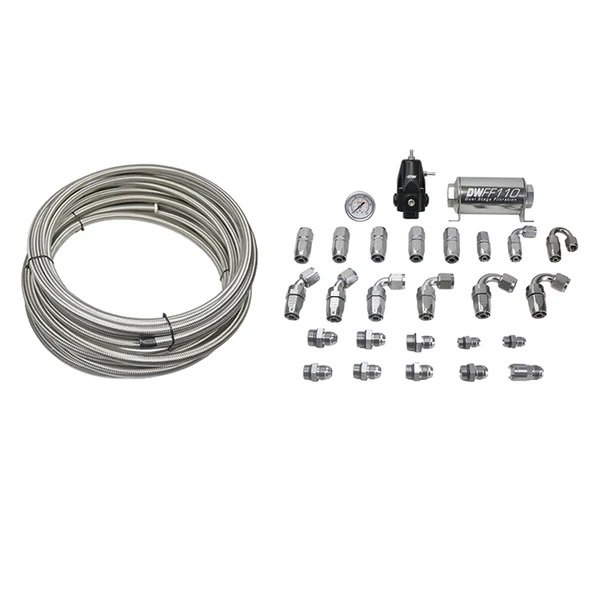 6-619 Kit de tuberías de retorno DeatschWerks CPE 8AN de alimentación y 6AN de retorno para Chevrolet y Cadillac 2016-2022 - Imagen 1