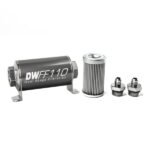 DeatschWerks In-Line Fuel Filter Kit -6AN 10 Micron 110mm