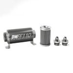 Kit de filtro de combustible en línea DeatschWerks -6AN 100 micras 110 mm