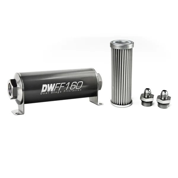 8-03-160-005K-6 Kit de filtro de combustible en línea DeatschWerks - 6AN 5 micras 160 mm - Imagen 1