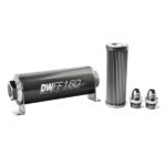 Kit de filtro de combustible en línea DeatschWerks -8AN 10 micras 160 mm
