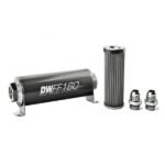 Kit de filtro de combustible en línea DeatschWerks - 10AN 40 micras 160 mm