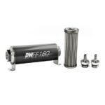 Kit de filtro de combustible en línea DeatschWerks de 5/16 pulgadas, 40 micras, 160 mm