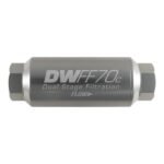DeatschWerks Compact In-Line Fuel Filter Kit -10AN Female 10 Micron 70mm