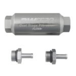 DeatschWerks Compact In-Line Fuel Filter Kit 5/16IN 10 Micron 70mm