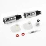 Bomba de combustible compacta DeatschWerks DW300C para montaje en tanque, 370 l/h, con kit de instalación para Cadillac CTS-V 2009-2015.